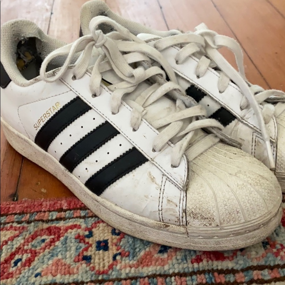 Adidas Superstars Black and White